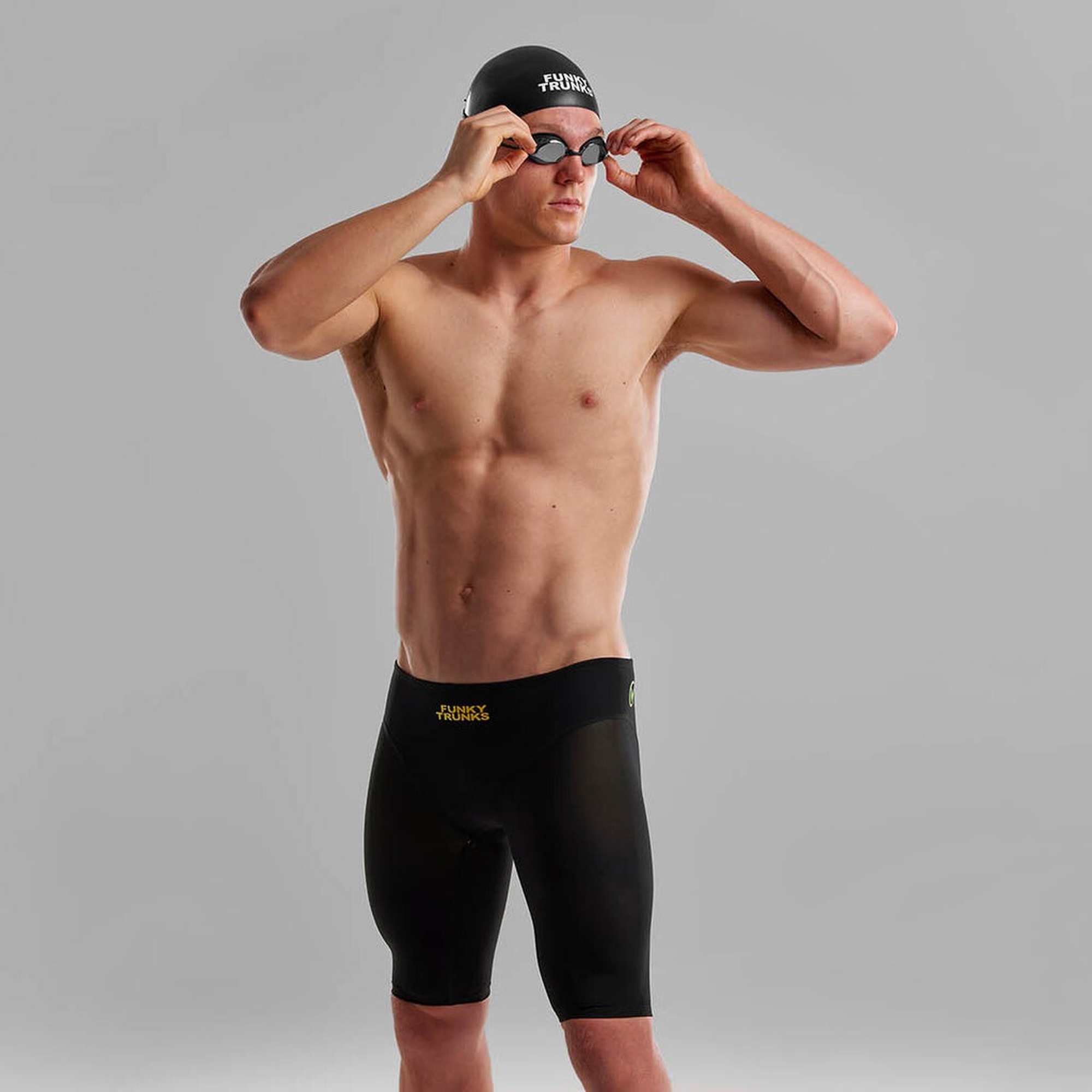 Funky Trunks - Mens Apex Viper Jammers - Black Attack