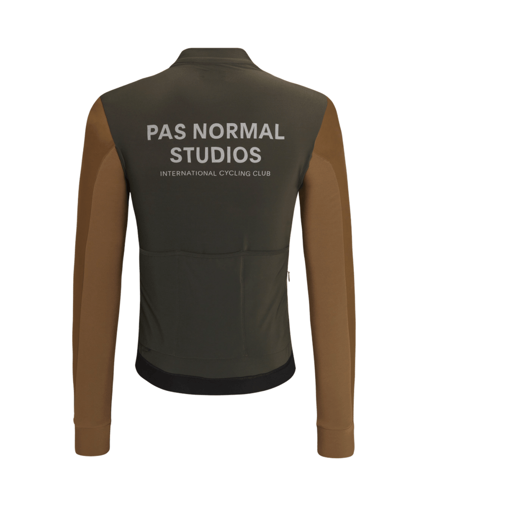 Pas Normal Studios - Women's Essential Thermal Long Sleeve Jersey - Dark Olive/Army Brown